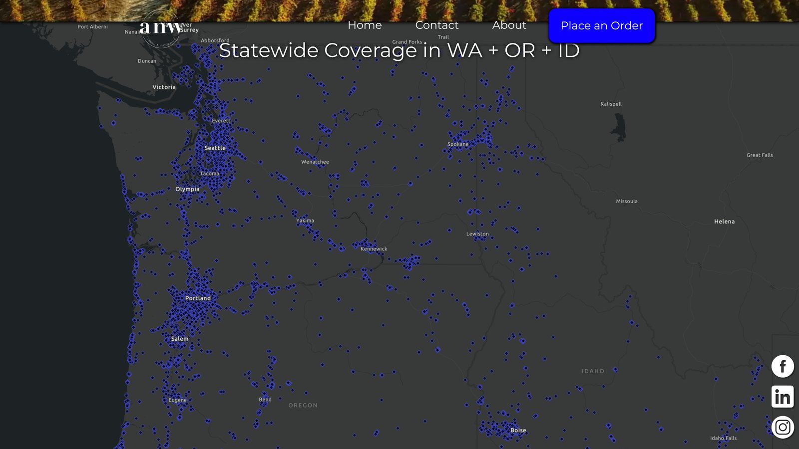 ANW statewide coverage map