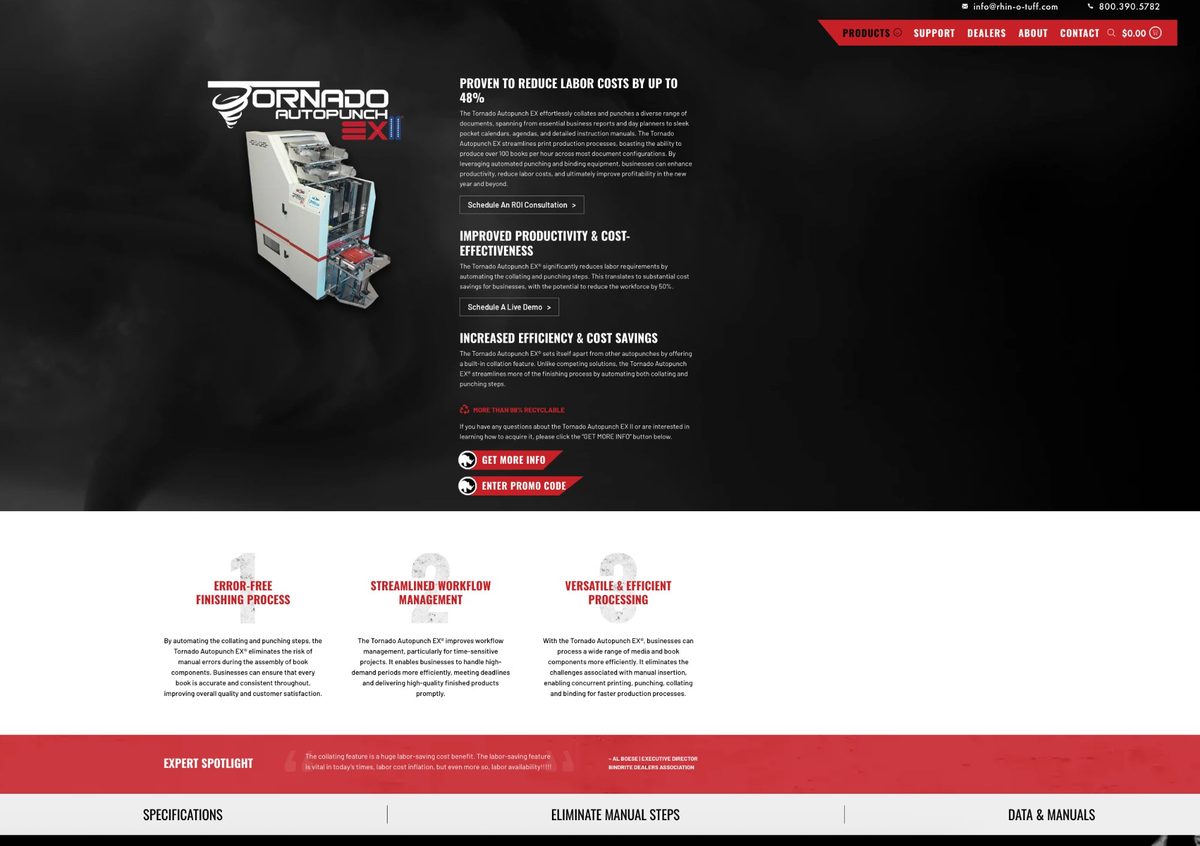 Rhin-O-Tuff website