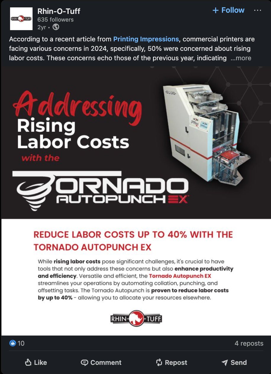 LinkedIn labor costs