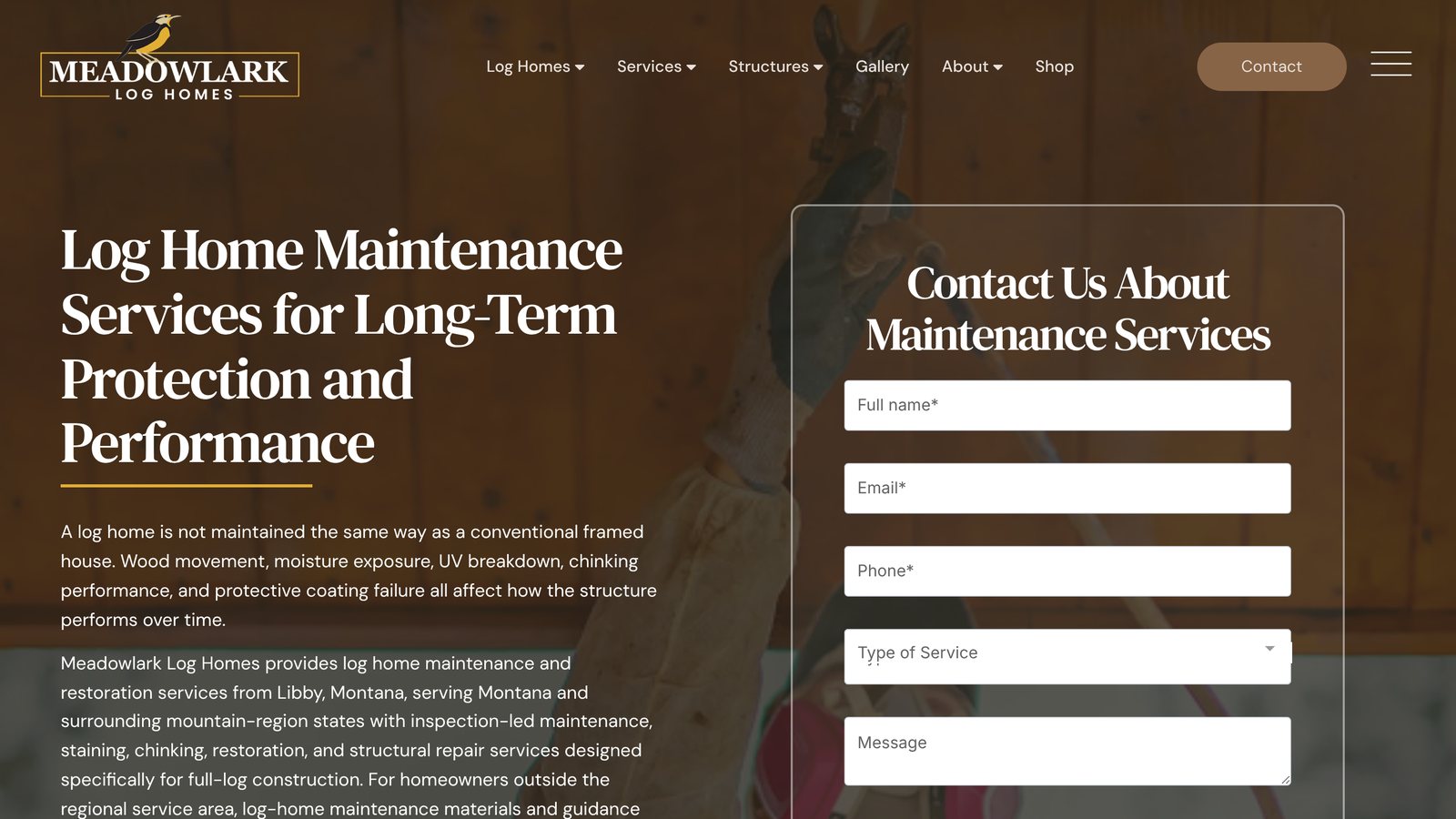Meadowlark maintenance services page