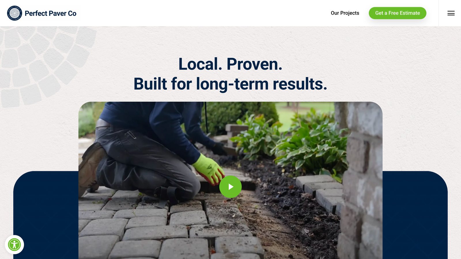 Perfect Paver Co local proof section