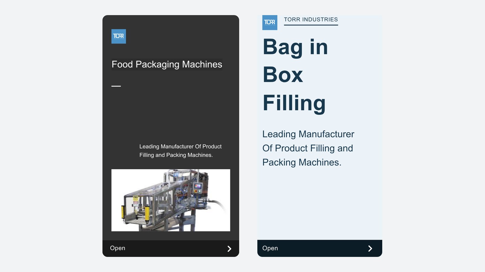 Torr Industries mobile display ads