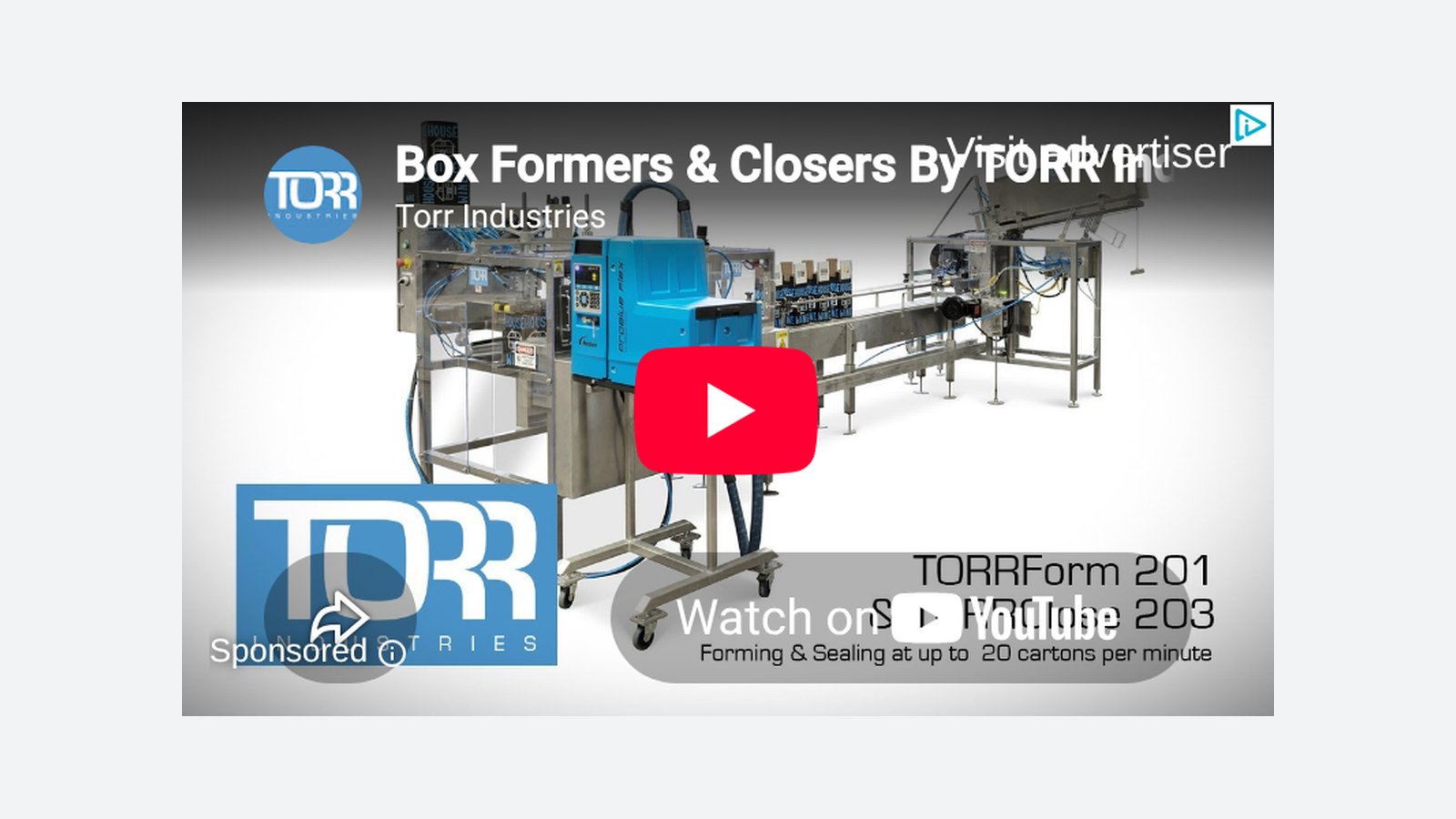 Torr Industries YouTube video ad